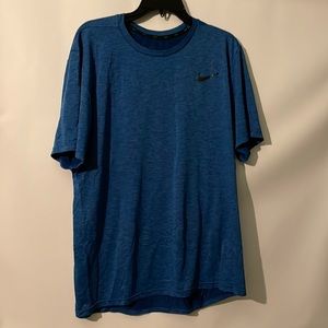 Nike Dry Fit Short Sleeves Short Blue XL
